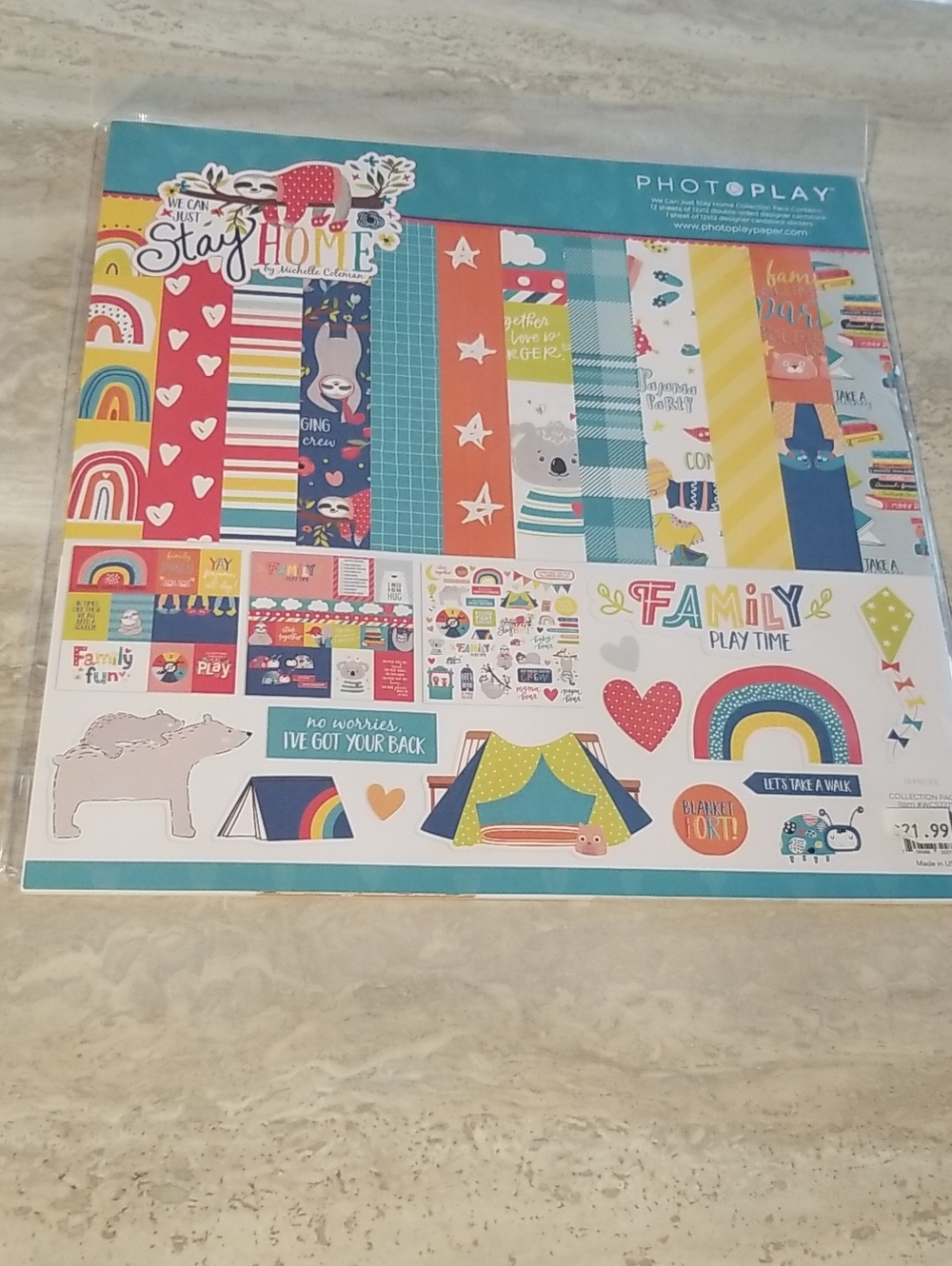 PhotoPlay 'Family Play Time' Scrapbook Paper Kit